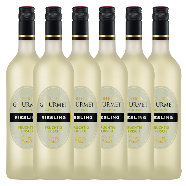 Edition Gourmet Riesling Qualitätswein trocken 0,75L 6er Karton