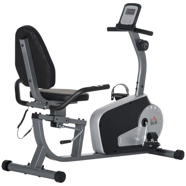 Liegeergometer Heimtrainer Fahrradtrainer mit LCD-Anzeige einstellbar Nutzergewicht bis 110 kg 8 stu