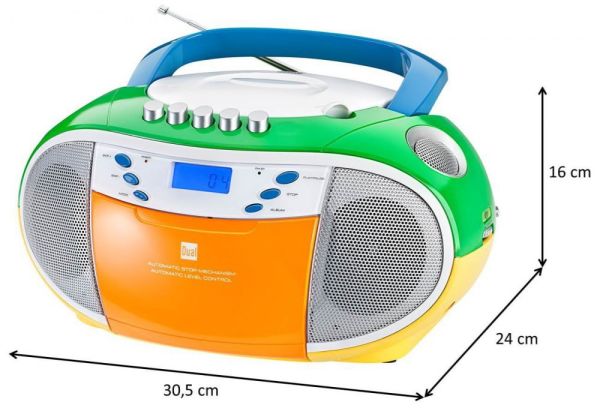 Dual Radio-CD-Kassettenspieler P68-1, bunt