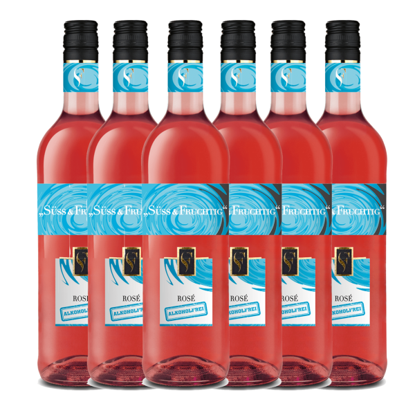 Süss & Fruchtig Rosé Alkoholfrei 6er Karton 0,75L