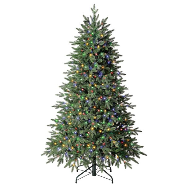 Evergreen Weihnachtsbaum Sherwood Fichte mit Lichterkette 150cm