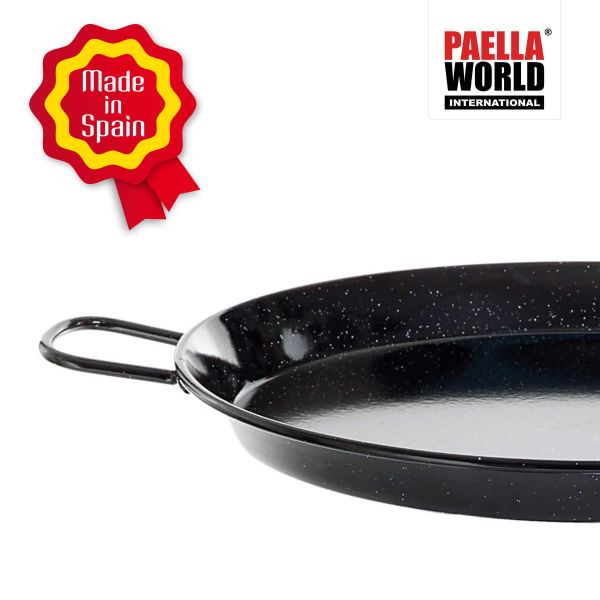 Paella World Emaillierte Paellapfanne, beste Brat- und Kocheigenschaften