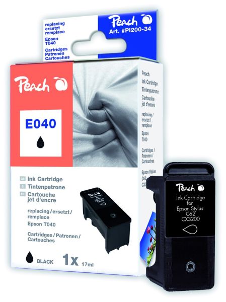 Peach Tintenpatrone schwarz kompatibel zu Epson T040120
