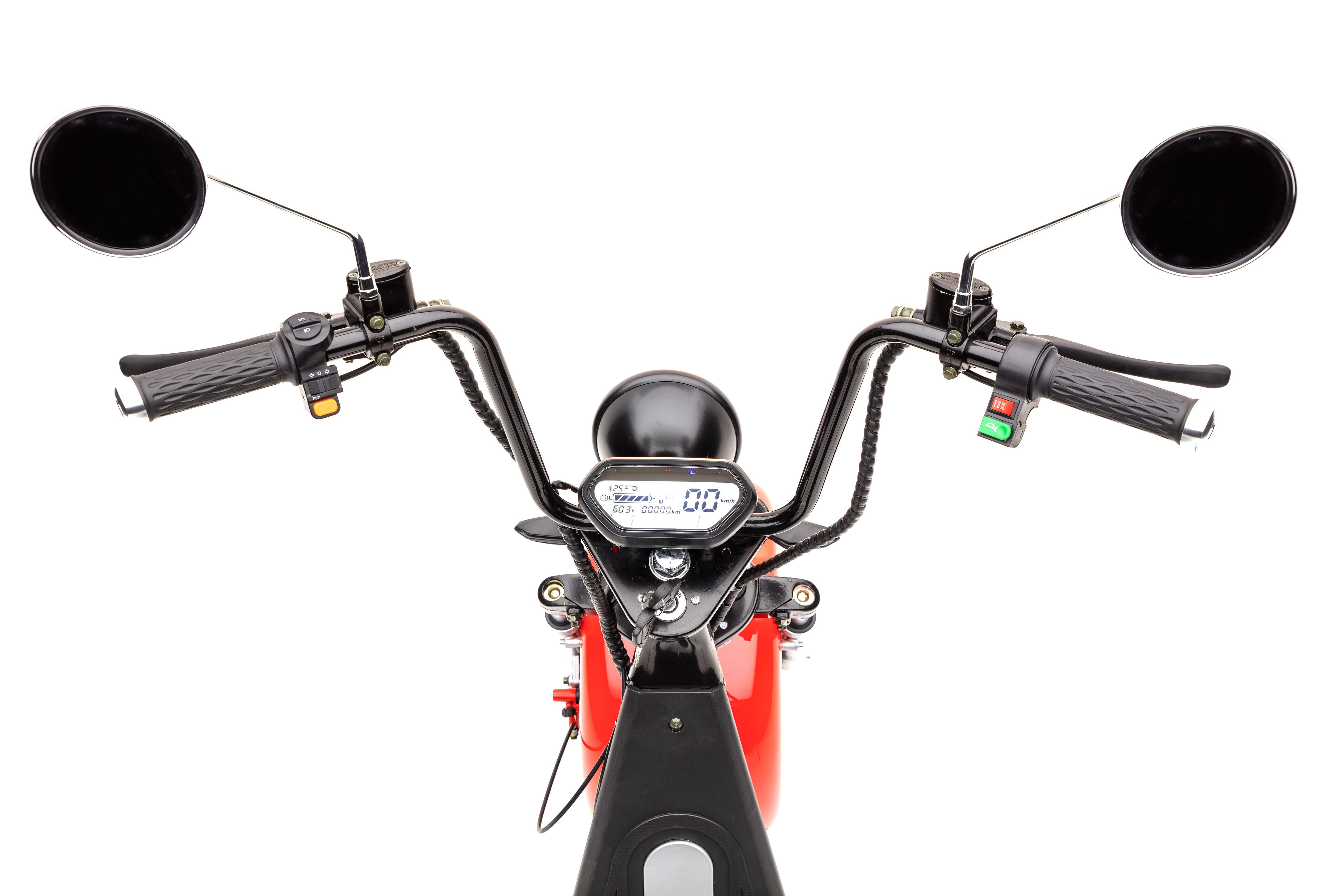 PXD8 | ECONELO Zweiradroller Norma24 Rot Chopper Elektro