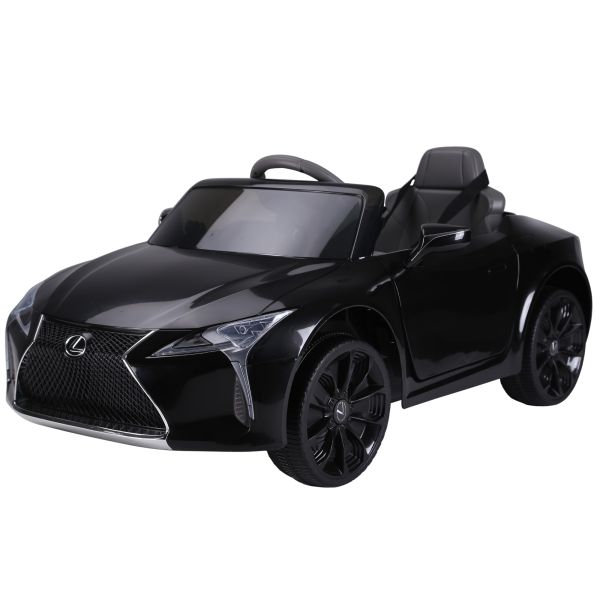 HOMCOM Kinderauto von Lexus Kinderfahrzeug Elektroauto mit MP3 Musik Schwarz