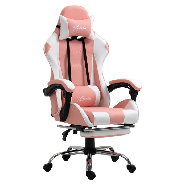 Gamingstuhl Computerstuhl Ergonomischer Bürostuhl Gamer Stuhl mit Kopfstütze Lendenkissen Bürostuhl
