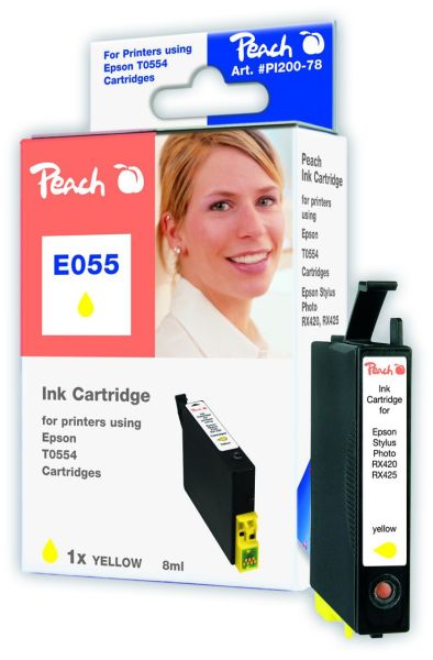 Peach Tintenpatrone gelb kompatibel zu Epson T0554