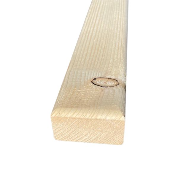 acerto - Fichtenholz Holzlatten 1 Stück 180 x 6,5 x 3,8 cm - 4-seitig gehobelt * 2-Seiten angefast *