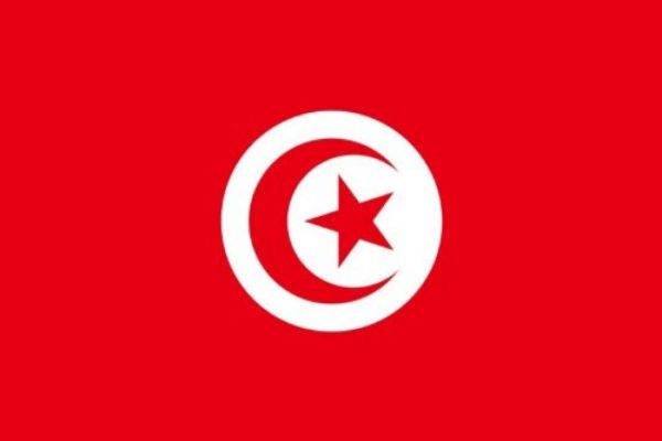 STOCKFLAGGE Flagge Tunesien 90 x 150 cm