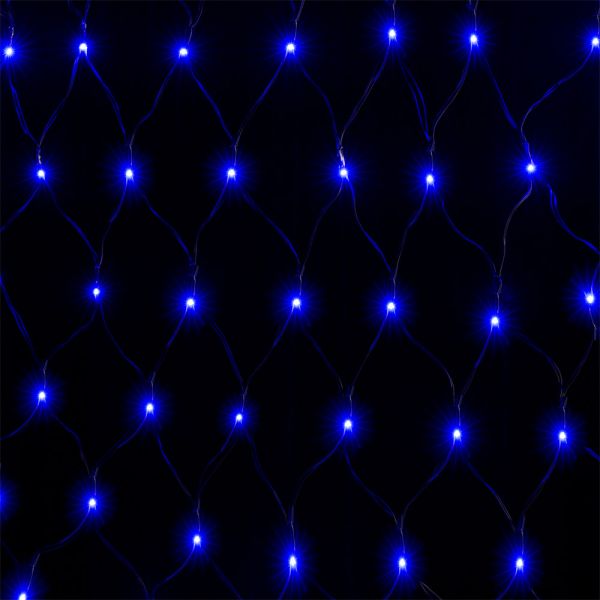 Deuba Netzlichterkette 100 LED blau