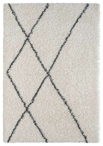 Teppich Laure , 160cm x 230cm, Farbe Weiß, rechteckig, Florhöhe 37mm