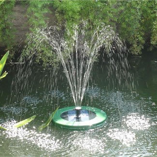 Mauk Solar Springbrunnen Pumpe mit grüner FB V4 mit 2 farbwechse