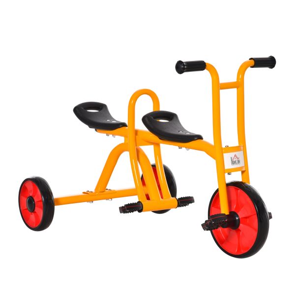 HOMCOM Dreiräder für 2 kinder 3-5 Jahre Kinder Laufrad mit großen Reifen Kinderfahrzeug Jungen Mädch