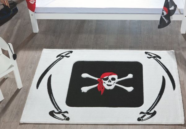 Relita Kinderteppich 170 x 200, Pirat, schwarze Säbel