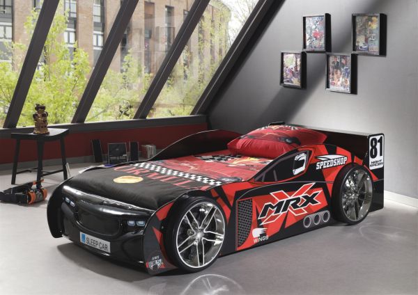 VIPACK - Autobett MRX, Liegefläche 90 x 200 cm, schwarz lackiert