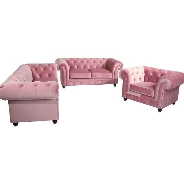 Max Winzer Orleans Sofa 2,5-Sitzer rosé