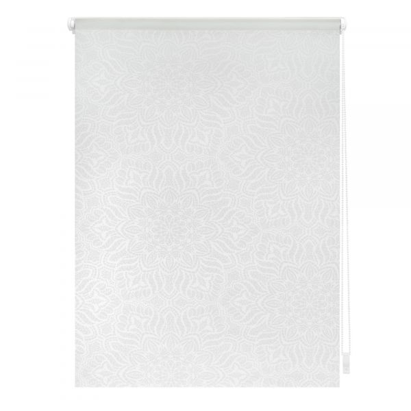 Lichtblick Rollo Klemmfix, ohne Bohren, blickdicht, Henna - Weiß Transparent, 45 x 180 cm (B x L)