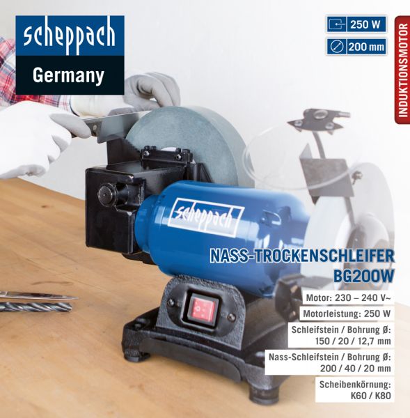 DETAIL Scheppach Schleifmaschine BG200W 