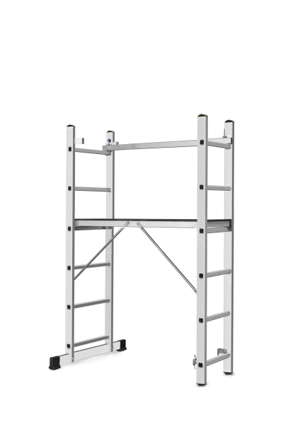 Baugerüst PRO 2x6 Sprossen Alugerüst Arbeitsplattform Bockleiter oder Anlegeleiter