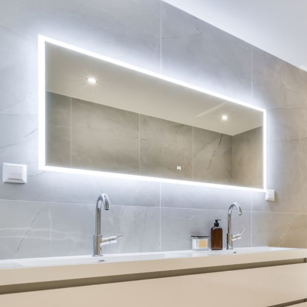 HOME DELUXE LED-Spiegel Rechteckig NOLA – 120 x 70 cm