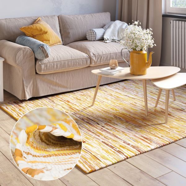Teppich Saroya 170cm x 120cm, Farbe Gold Mix, rechteck
