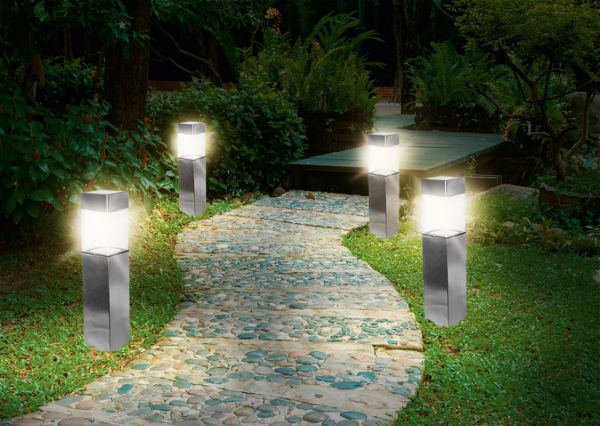 Duracell LED-Solar-Gartenlampe 4er Set