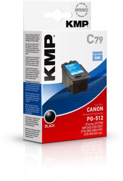 KMP C79 Tintenpatrone ersetzt Canon PG512 (2969B001)