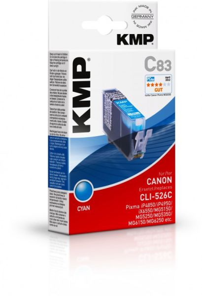 KMP C83 Tintenpatrone ersetzt Canon CLI526C (4541B001)