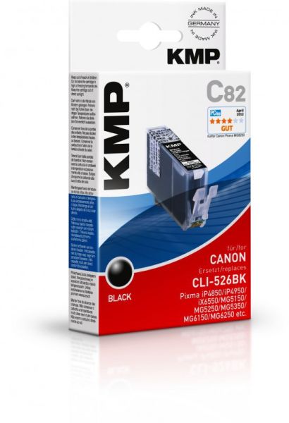 KMP C82 Tintenpatrone ersetzt Canon CLI526BK (4540B001)