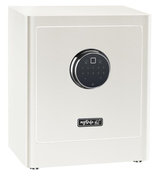 BASI - Elektronik-Möbel-Tresor - mySafe Premium 350 - Code/Fingerprint - Weiß