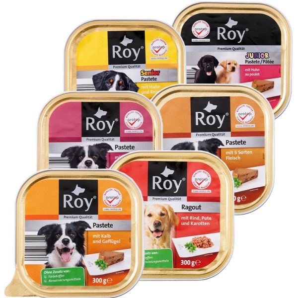 Roy Hundevollnahrung, verschiedene Sorten, 24 x 300 gr.