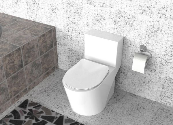 Duschwell Duroplast WC-Sitz - Weiß Modern