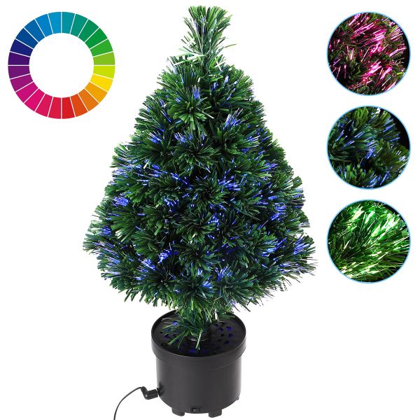 Weihnachtsbaum Glasfaser LED 60cm grün