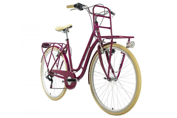 KS Cycling Cityfahrrad 28'' Swan pink Frontgepäckträger RH 51 cm