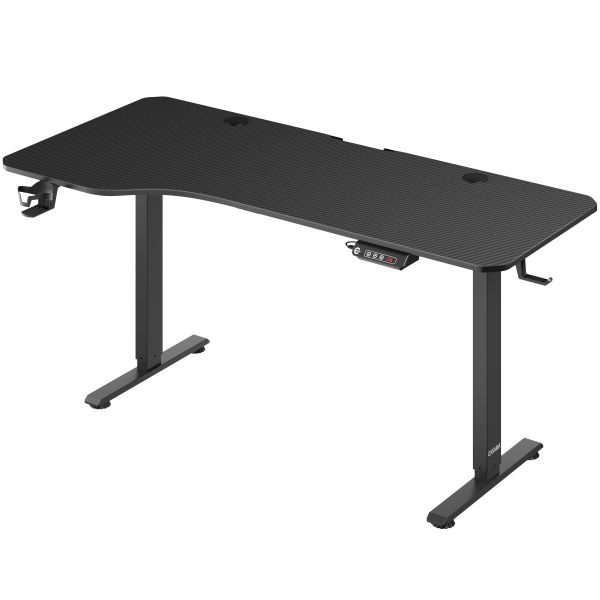 Höhenverstellbarer Schreibtisch Schwarz 160x75x73-118cm