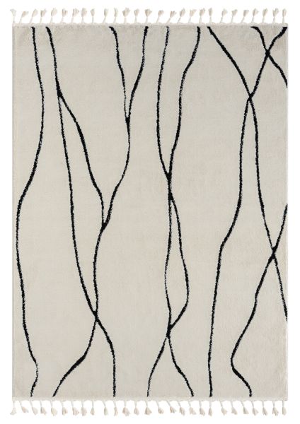 Teppich Moroccan Refresh, 190 cm x 240 cm, Farbe weiß, rechteckig, Florhöhe 19mm