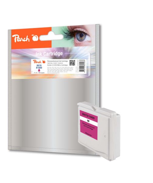 Peach XL-Tintenpatrone magenta kompatibel zu Brother LC-1000, LC-970