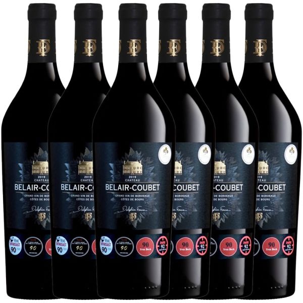 Château Belair-Coubet Grand Vin de Bordeaux Côtes du Bourg Blue Label 2019 - 6er Karton