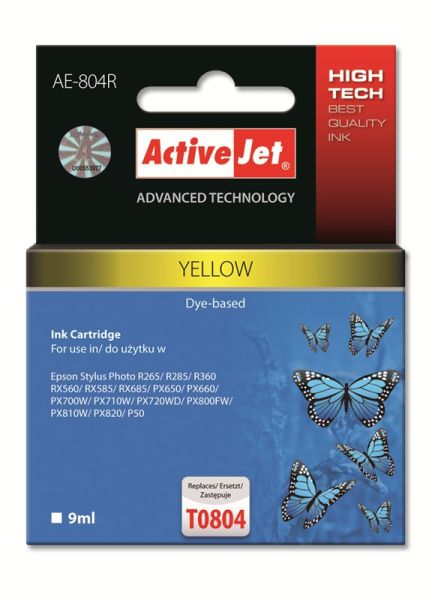 TIN ACTIVEJET AE-804R  Refill f.  Epson T0804 Yellow  9ml