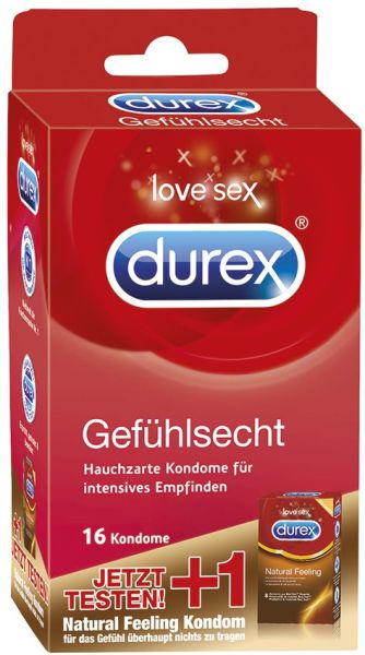 Durex Kondome Gefühlsecht 16er