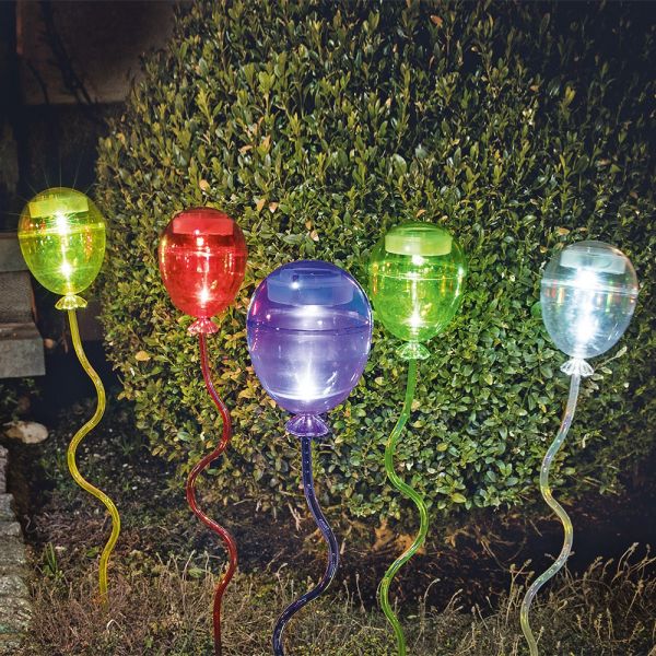 I-Glow LED-Solar-Ballons, 5er Set