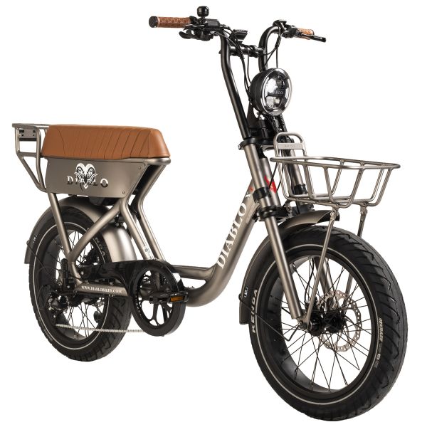 Diablo Bikes E-Citybike Kompakt 20" X1 Grau