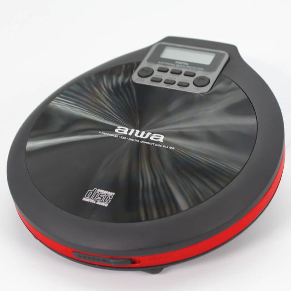 Aiwa PCD-810RD ROT Schwarz tragbarer CD/CD-R/MP3 Spieler