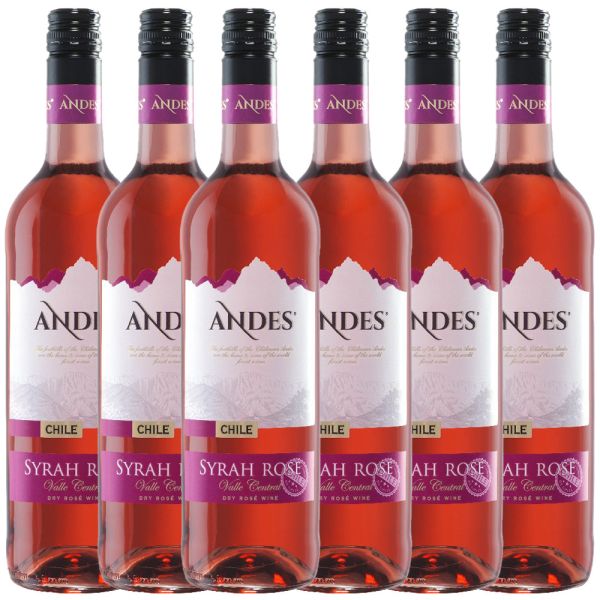 Andes Syrah Rosé trocken 2020 0,75l 6er Karton