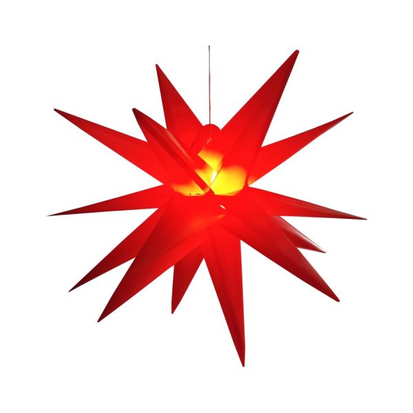 Star-Max LED-Kunststoff-Stern, Ø ca. 58 cm - Rot