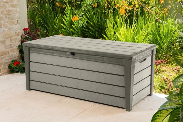 Keter, Brushwood Box 455 Liter taupe Gartenbox Aufbewahrungsbox