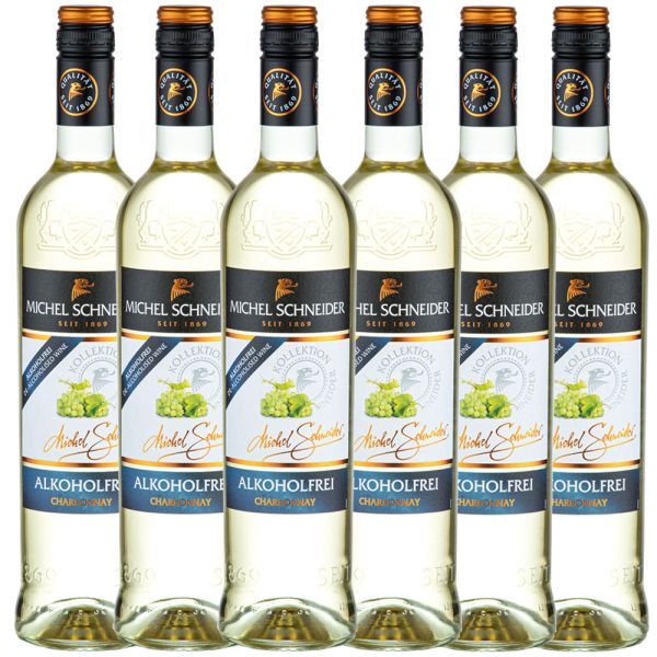 Michel Schneider Wein alkoholfrei - Chardonnay - 6er Karton