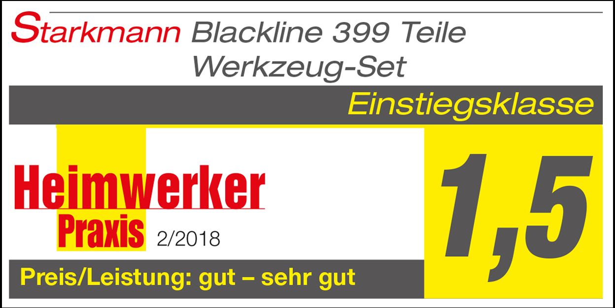 Starkmann Blackline Premium Alu Werkzeugkoffer mit 399 Teilen