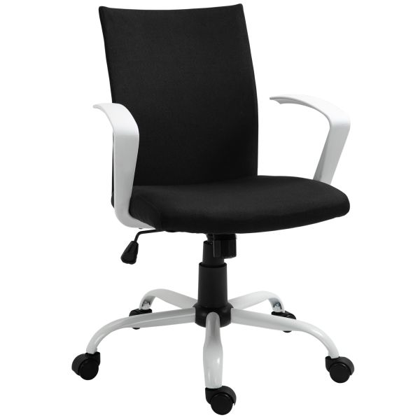 HOMCOM Bürostuhl Schreibtischstuhl Netzrückenstütze mit Wippenfunktion Kopflehne Home-Office-Stuhl h