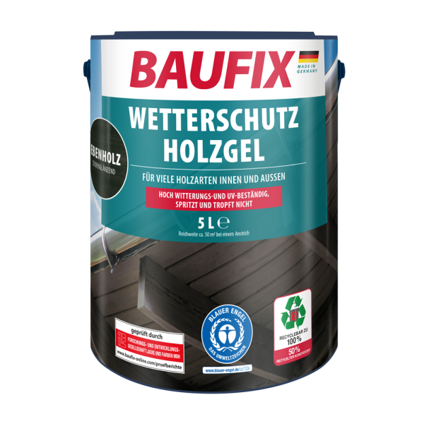BAUFIX Wetterschutz-Holzgel Ebenholz